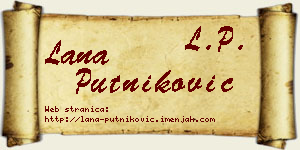 Lana Putniković vizit kartica